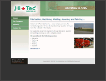 Tablet Screenshot of hitecindustries.ca
